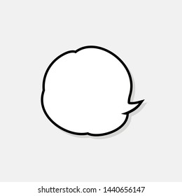 Comic bubble speech vector illustrator