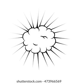 comic bubble talk speech idea expression cartoon vector illustration