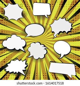 Comic Bubble Text, Empety Comic Bubble, Speech Bubble, Buble Text Vector