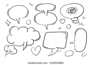 Comic bubbles for design purposes