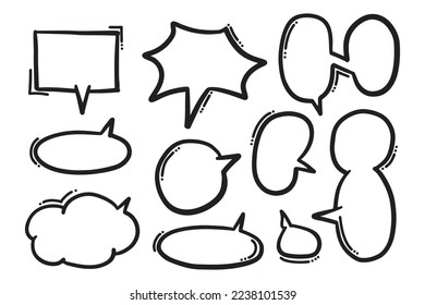 Comic bubbles for design purposes