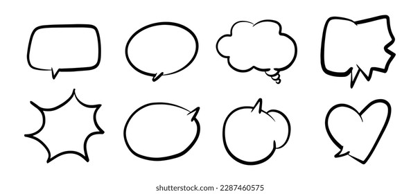 Comic bubbles for design purposes