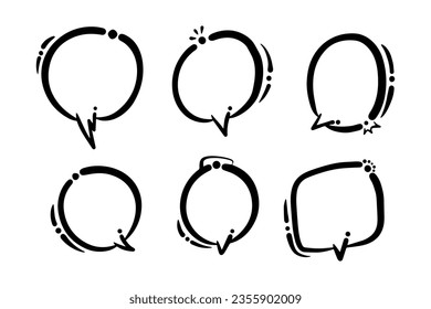 Comic bubbles for design purposes