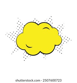 Comic bubbles element isolated illustration.