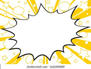 comic bubble speech bubble   star pattern background