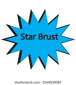 Comic burst, bursting star, starburst speech bubbles. Star sticker, burst speech balloon. Comic book, vector boom or explosion. Communication concept.