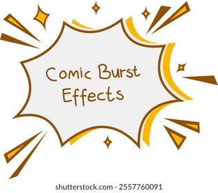  Comic burst effect  for action scenes, announcements, sales, or elements in comics, advertisements, and posters