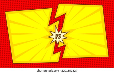 Comic cartoon abstract versus background template