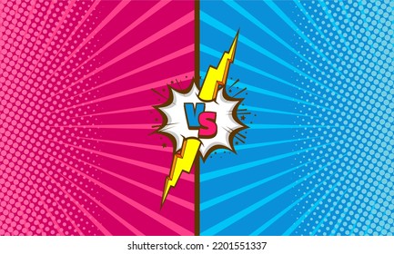 Comic cartoon abstract versus background template