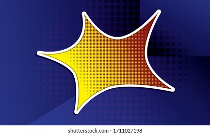 comic cartoon backgroind, blue haltone background