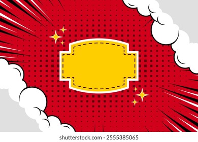 A comic cartoon background typically features vibrant and playful scenery with exaggerated lines, bold colors, and minimalistic details.