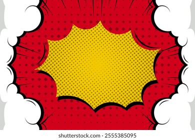 A comic cartoon background typically features vibrant and playful scenery with exaggerated lines, bold colors, and minimalistic details.