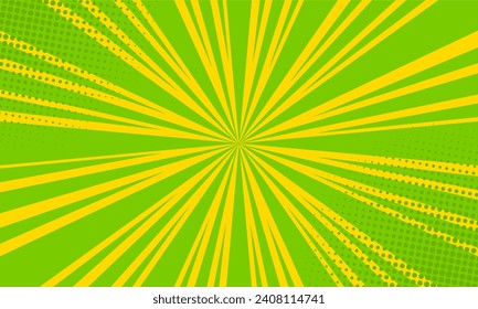 Comic cartoon blank radial background. vector illustration