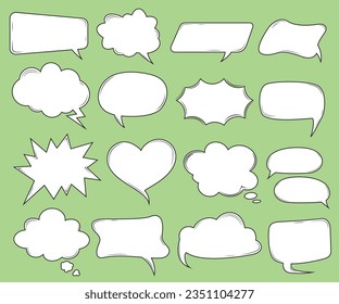 Comic Cartoon Bubble Speech Vector