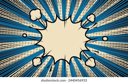 Comic cartoon classic burst background