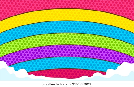 Comic cartoon colorful background design