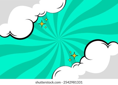 Comic Cartoon Design ist ein Stil der Illustration, die fröhliche, ausdrucksstarke und bunte Elemente kombiniert, um Geschichten in ansprechenden Panels zu erstellen