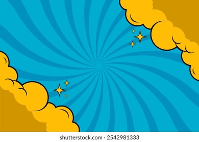 Comic cartoon design is a style of illustration that combines cheerful, expressive, and colorful elements to create stories within engaging panels
