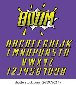 Comic Cartoon Fonts shapes alphabet font. Funky Comic organic typeface in trendy retro y2k style. Cartoon kids graffiti vector illustration. Letters and numbers.