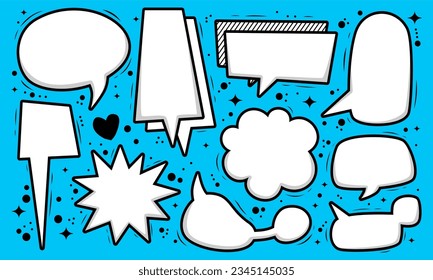 Comic Cartoon Pop-Art-Chat-Kollektion