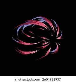 comic cartoon red dash motion effect