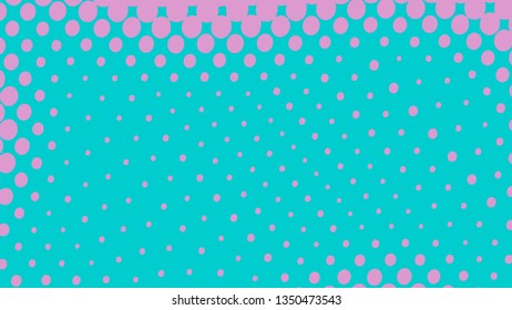Comic cartoon retro pink and blue pop art background with dots, vector illustration eps10