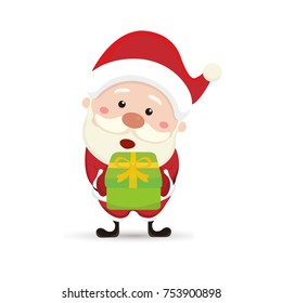 comic cartoon santa claus
