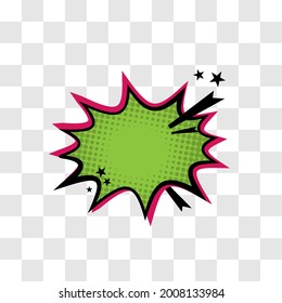 comic cartoon style blank dialogue box 