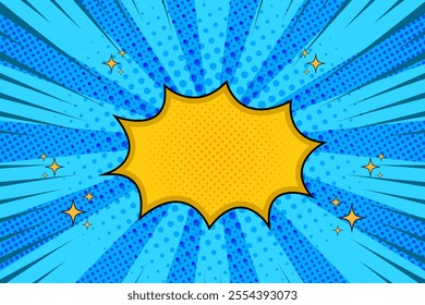 comic cartoon style flat wallpaper manga background blue