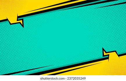 Comic cartoon thumbnail template background