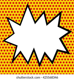 Comic cartoon vintage speech bubble vector.