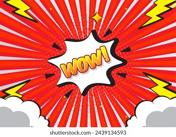 Comic cartoon yellow background design