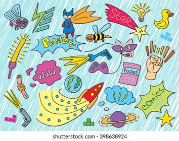 comic children pattern