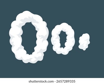 Efecto de nube cómica, nube de humo, niebla, smog, polvo, soplo