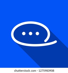 Comic cloud icon with shadow , sign design
