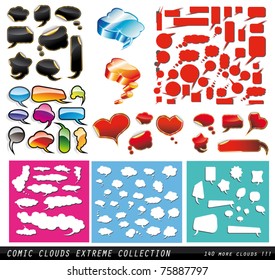 Comic Clouds EXTREME collection with more than 130 elements