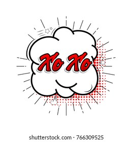 Comic collection word Xo Xo 3d, colored sound chat text effects pop art vector style.