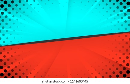 comic colorful halftone background. geometric concept vector abstract design. EPS10