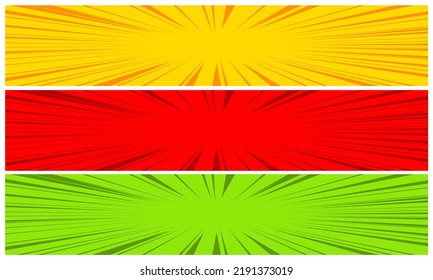 Comic colorful set background design