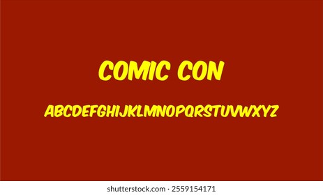 Comic Con Fonts Vector Style Vector