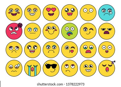 Comic, Cute Emoji Sticker Pack