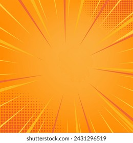 Comic dekorative Rahmen orange Farbe für Grafik-Design.