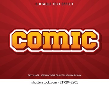 comic editable text effect template use for business logo and brand