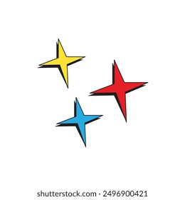 Comic Effect Shape Vector Illustration