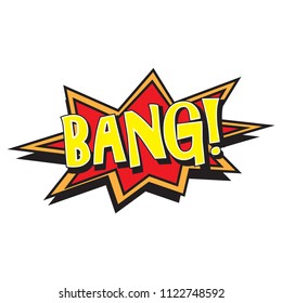 Comic Explosion Bang Vector Illustration Funny Stock Vector (Royalty ...