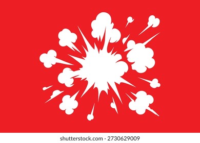 comic explosion cloud effect illustration