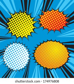 Comic  explosion design, vector illustration 