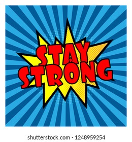 comic explosion speech bubble on blue background