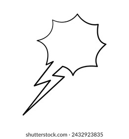 Comic expression style line elements. Hand drawn manga comic effect. 