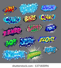 Comic Expression Vector Text